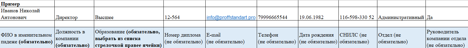 Скачивание Excel-шаблона для массовой загрузки сотрудников