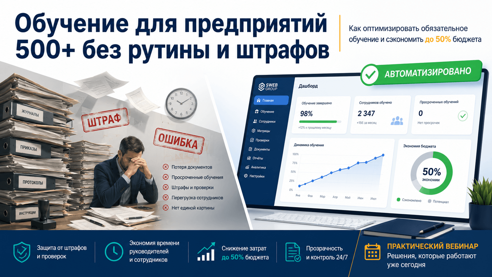 Запись вебинара: обучение для предприятий 500+