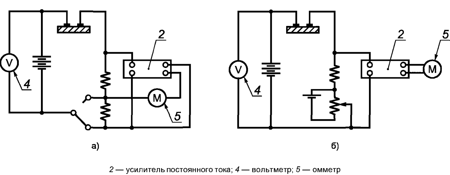Схема для измерения силы тока с помощью усилителя постоянного тока